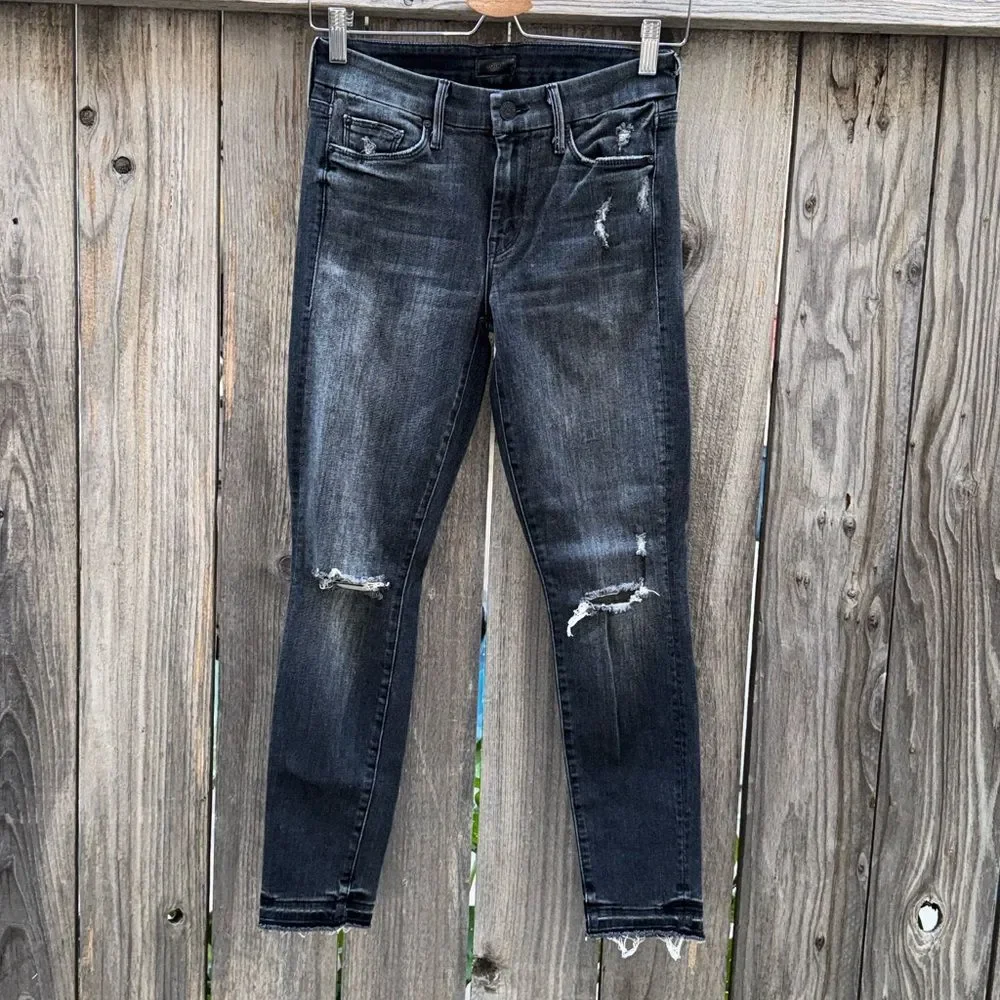 Mother The Undone Hem Looker Ankle in Stealing Shadows Size 26